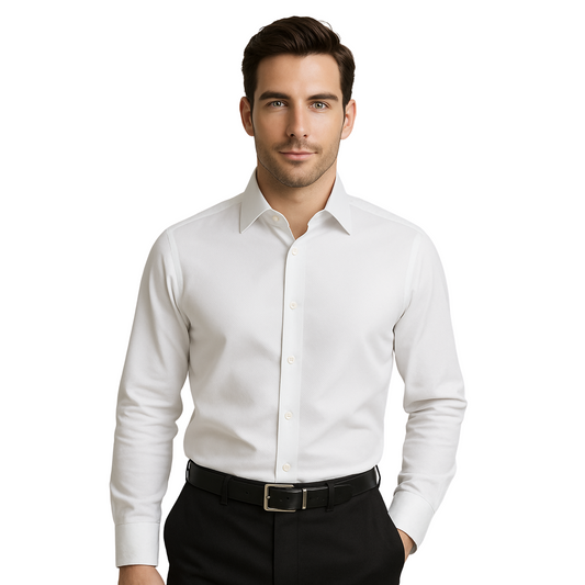 Men's Formal Dress Shirt - Twill Poly Cotton | Just Needles