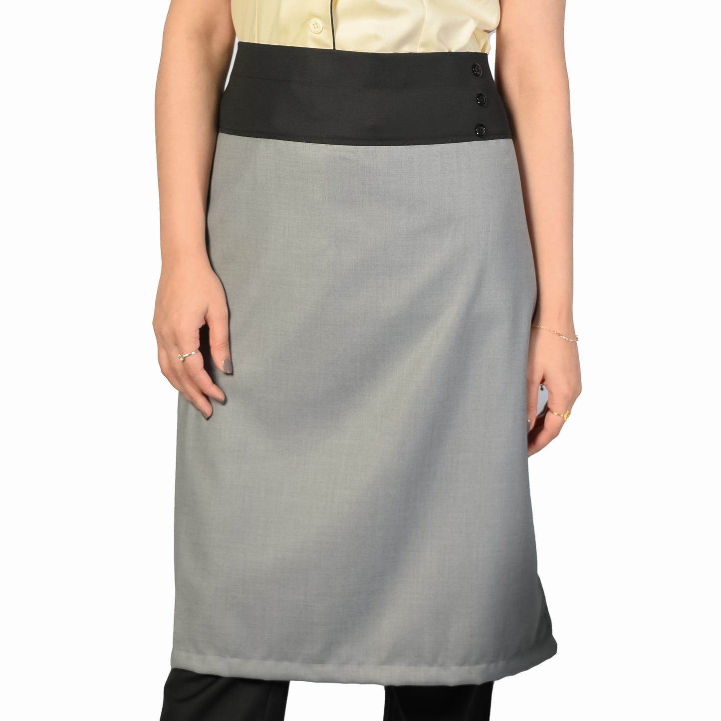 Unisex Mid-Waist Apron - High-Quality Cotton with Elegant Design