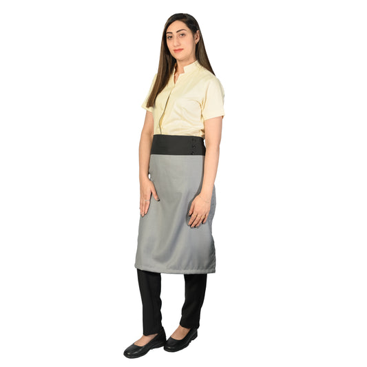 Unisex Mid-Waist Apron - High-Quality Cotton with Elegant Design