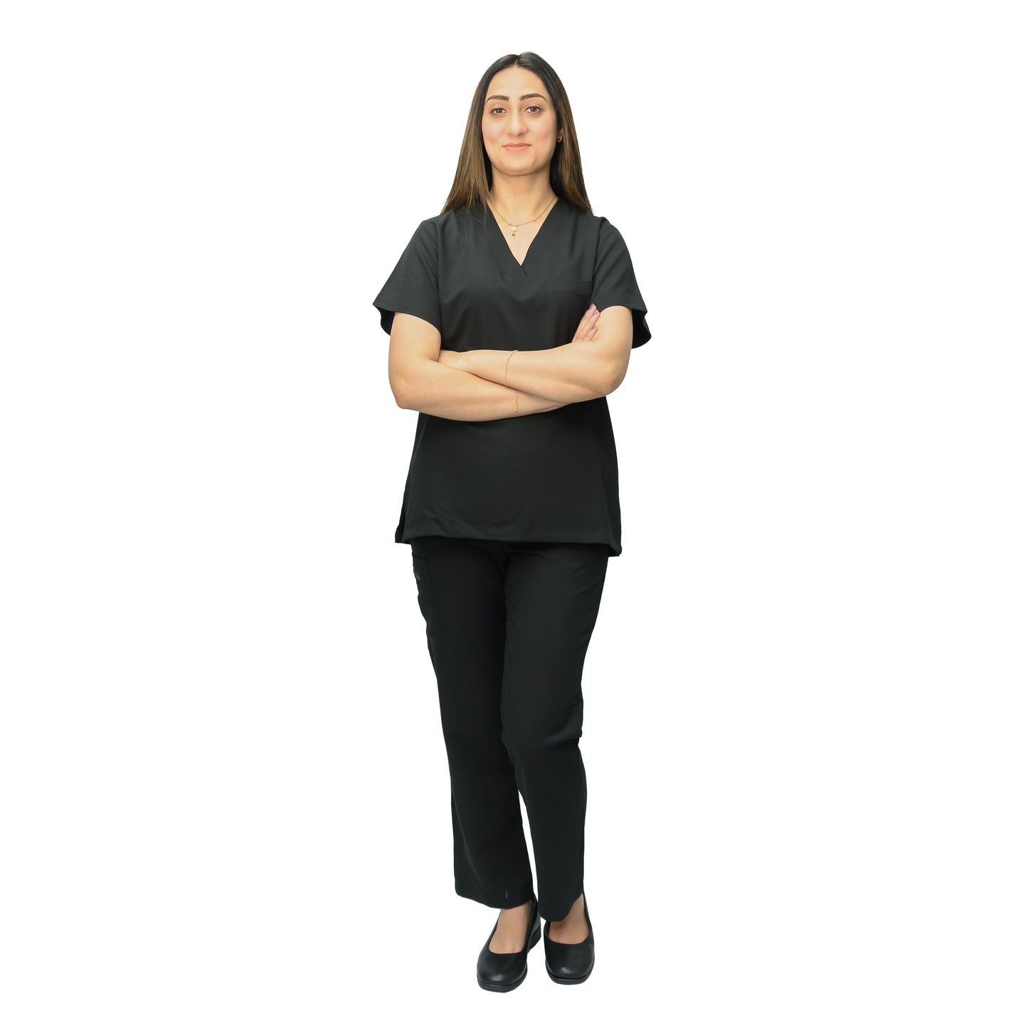 Women's Stylish Medical Scrub Suit - Poly Viscose Lycra Blend