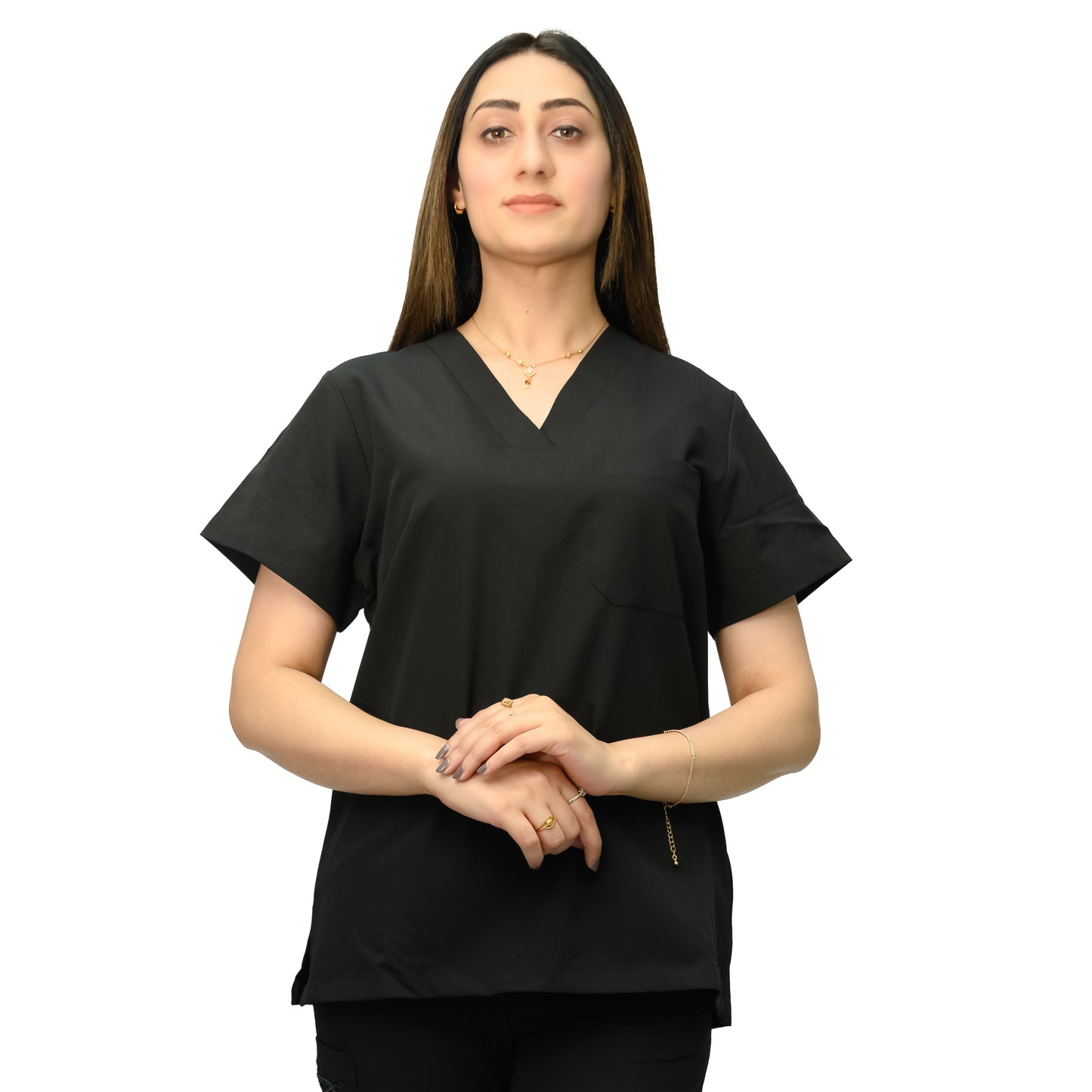 Women's Stylish Medical Scrub Suit - Poly Viscose Lycra Blend