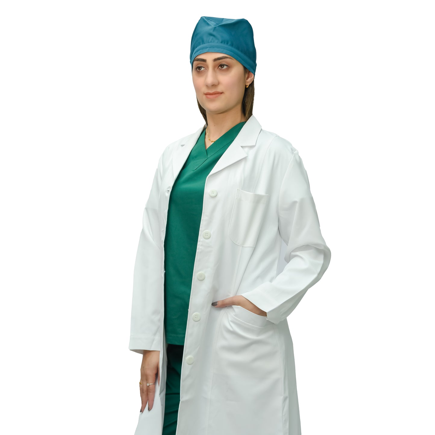 Women’s Doctor’s Lab Coat – Premium Toray Japan Fabric, Wrinkle-Free