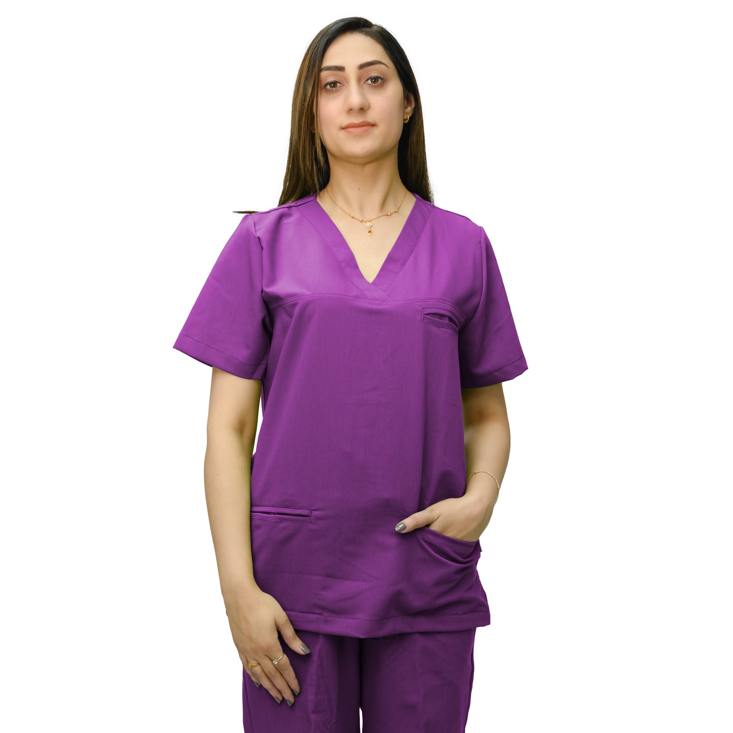 Unisex Stylish Medical Scrub Suit - Poly Cotton Blend