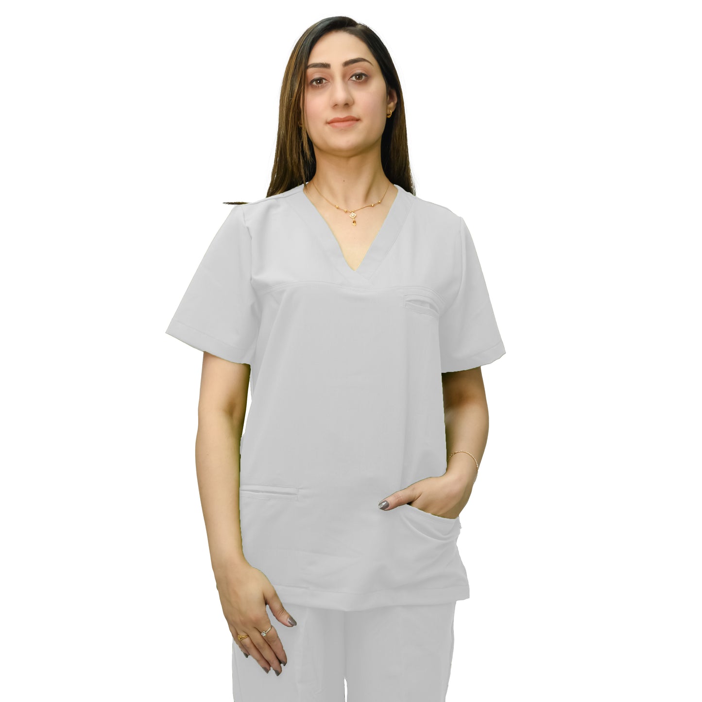 Unisex Stylish Medical Scrub Suit - Poly Cotton Blend