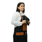 Unisex Long Apron - High-Quality Twill Cotton with Leather Accents