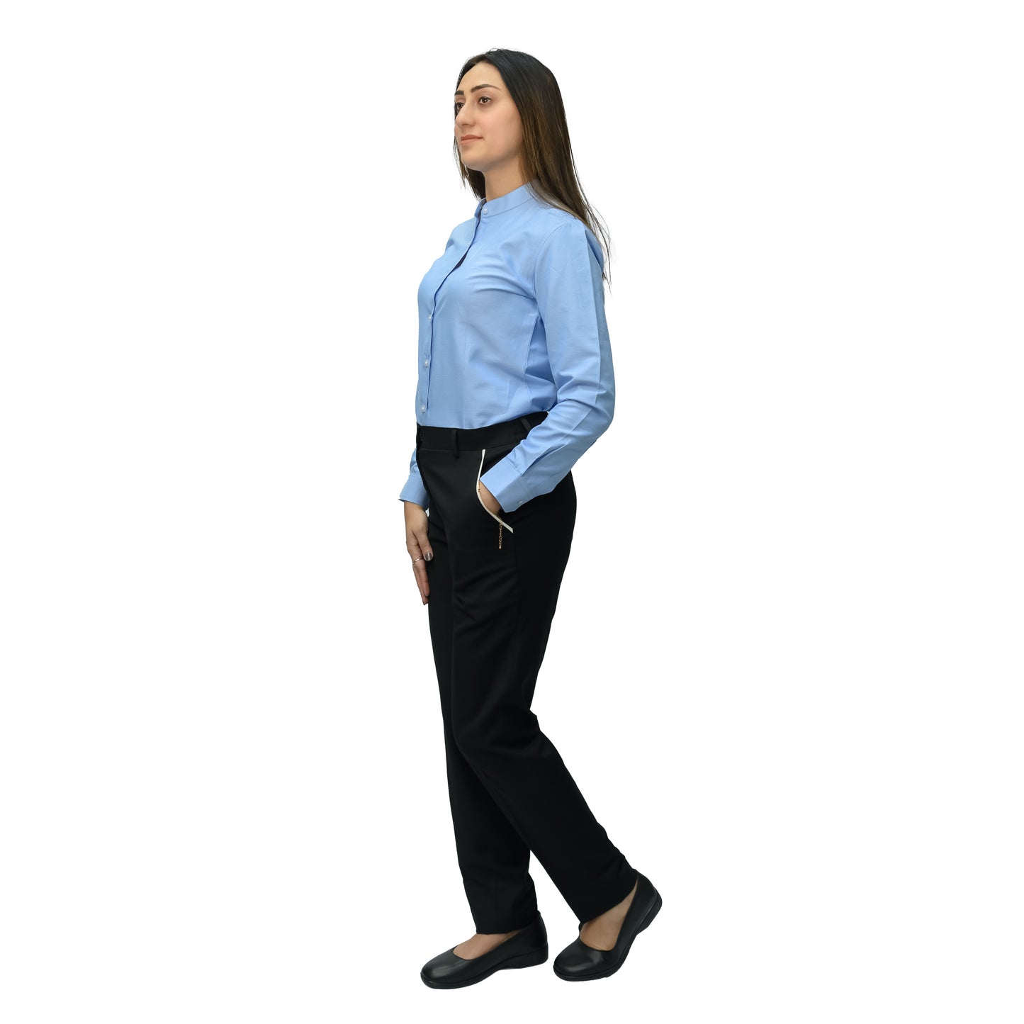 Women’s Formal & Hospitality Dress Shirt – Twill Cotton Blend (120gsm)