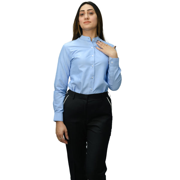 Women’s Formal & Hospitality Dress Shirt – Twill Cotton Blend (120gsm)