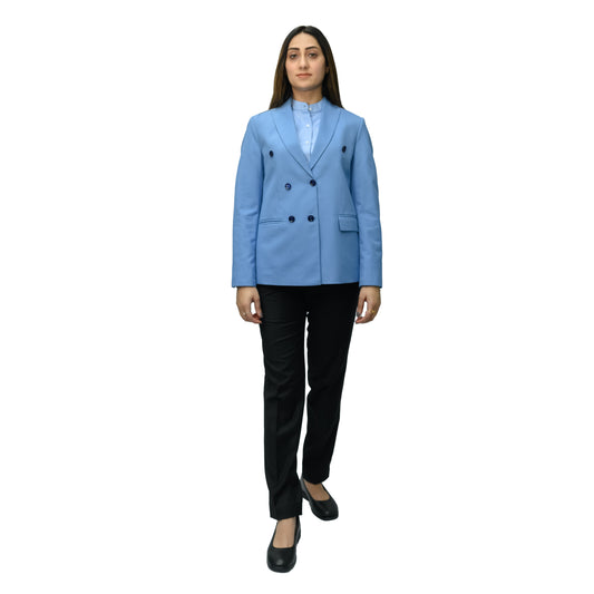 Women’s Double-Breasted Office Suit – (Gaberdine 180gsm)