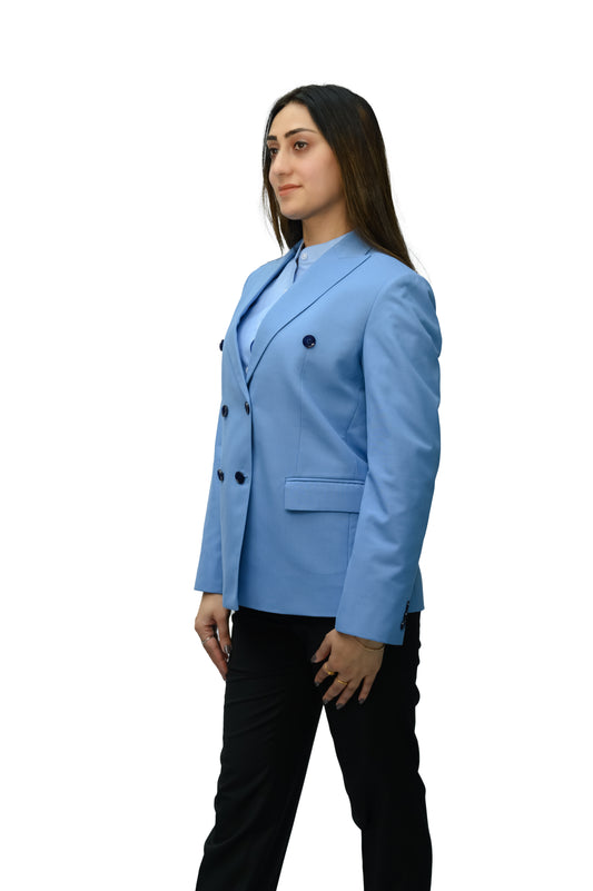 Double-Breasted Office Suit Unisex – (Gaberdine 180gsm)