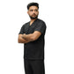 Men’s V-Neck Medical Scrub Suit – 2-Piece, Twill Cotton Viscose 180gsm