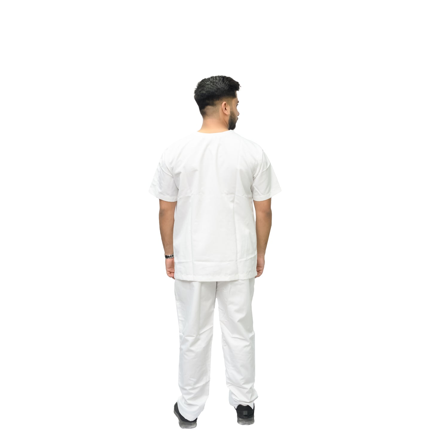 Men’s V-Neck Medical Scrub Suit – 2-Piece, Twill Cotton Viscose 180gsm