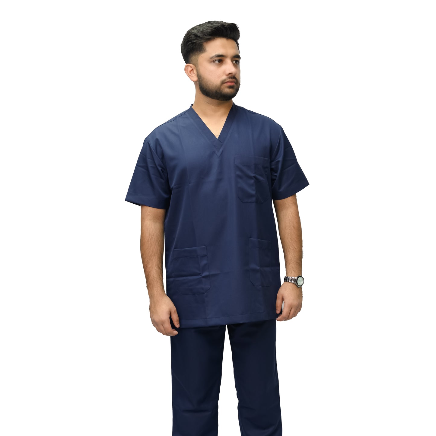 Men’s V-Neck Medical Scrub Suit – 2-Piece, Poly Viscose 180gsm