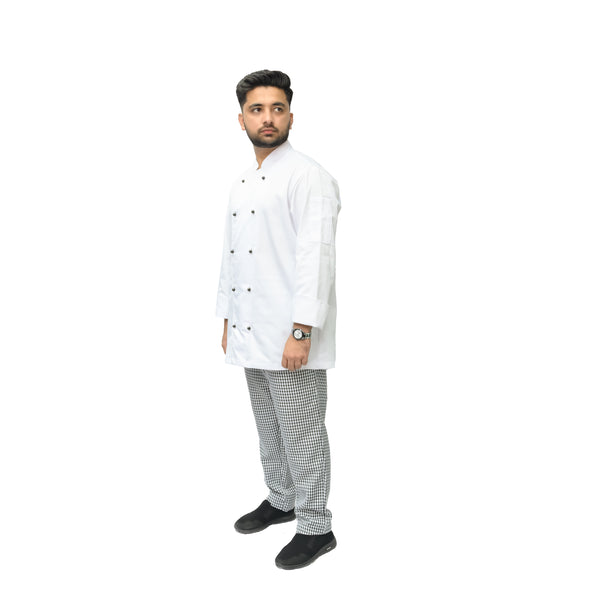Unisex Chef Jacket - Italian Pima Twill Cotton Blend with Enhanced Safety and Comfort