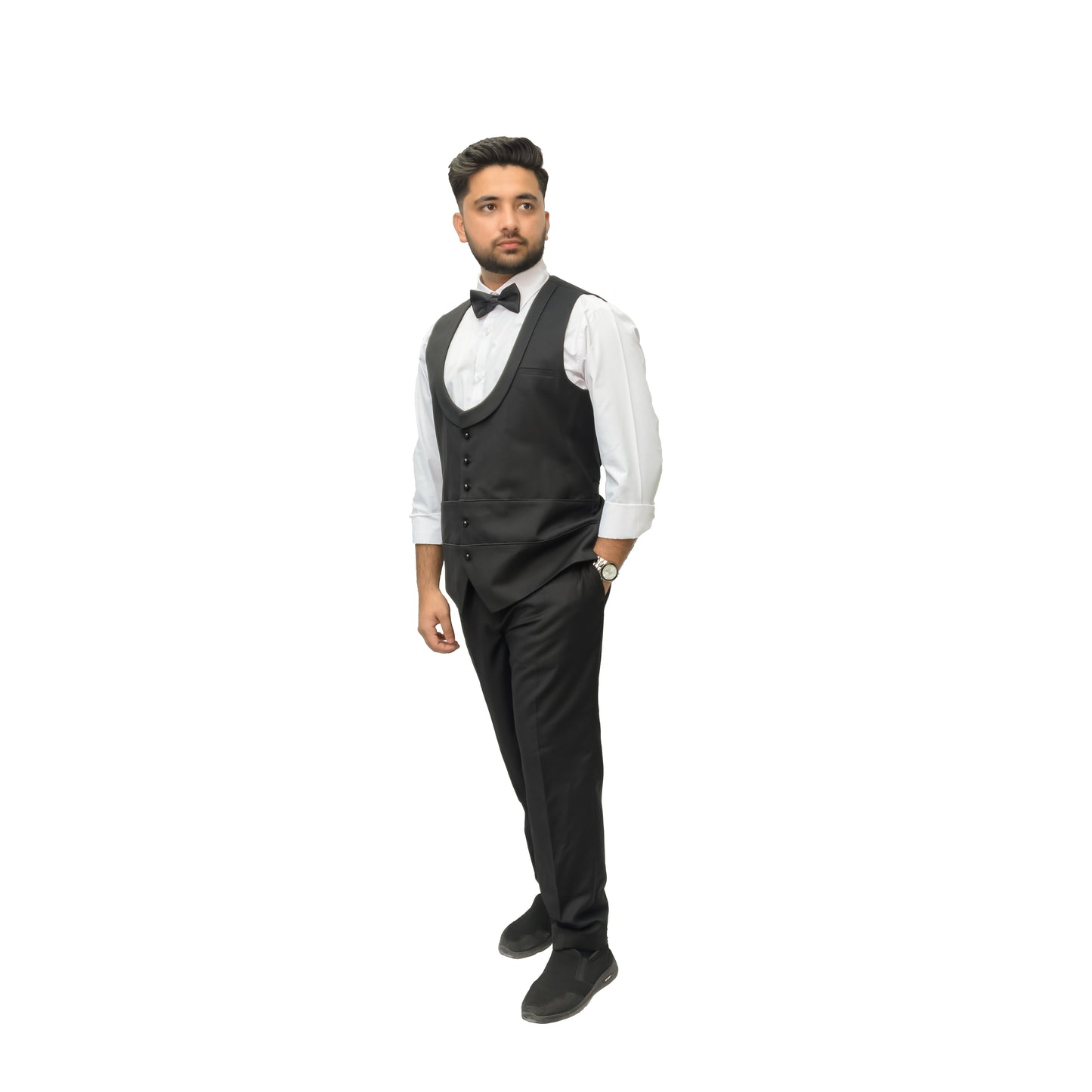 Men’s Waistcoat – TR (Terry & Rayon) Fabric, 5-Button Style