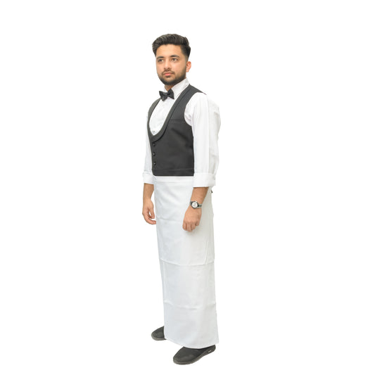 Unisex Mid-Length Waist Apron - 100% High-Quality Twill Cotton