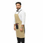 Unisex Long Apron - High-Quality Twill Cotton with Leather Accents