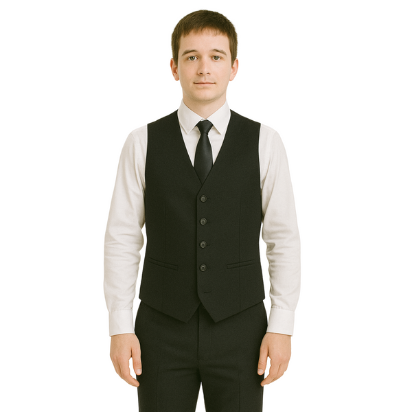 Men’s Office Waistcoat – Regular Fit | Poly Viscose 65/35 | Just Needles | Made in UAE