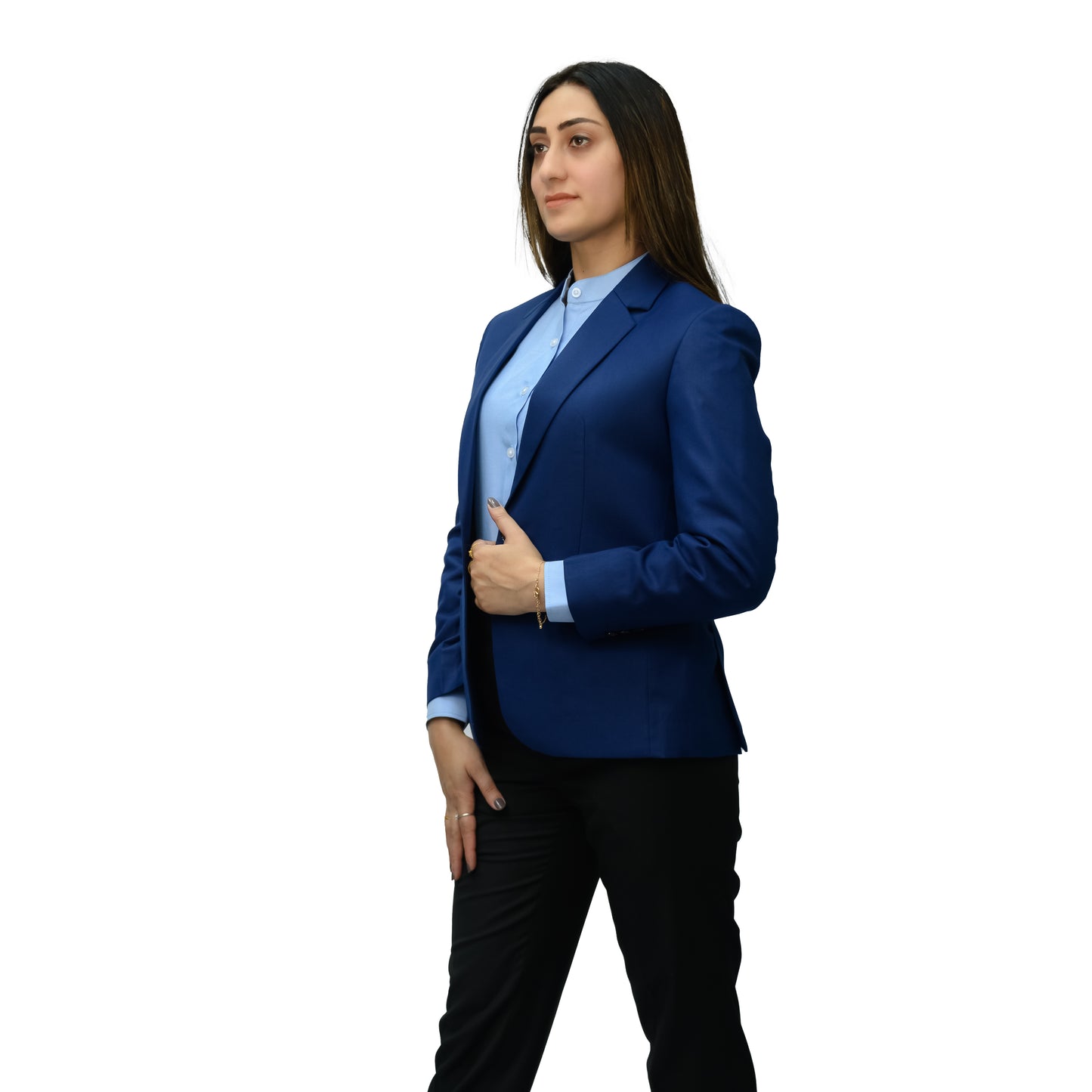 Women’s Two-Piece Office Suit – Gaberdine Fabric, Regular Fit