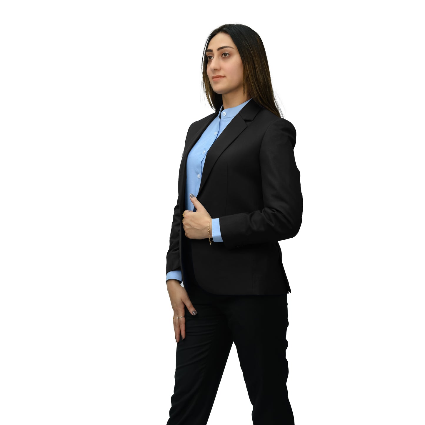 Women’s Two-Piece Office Suit – Gaberdine Fabric, Regular Fit