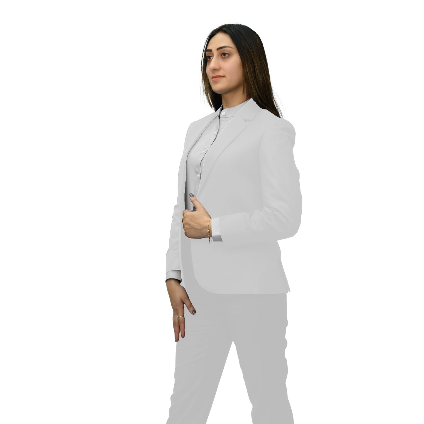 Women’s Two-Piece Office Suit – Gaberdine Fabric, Regular Fit