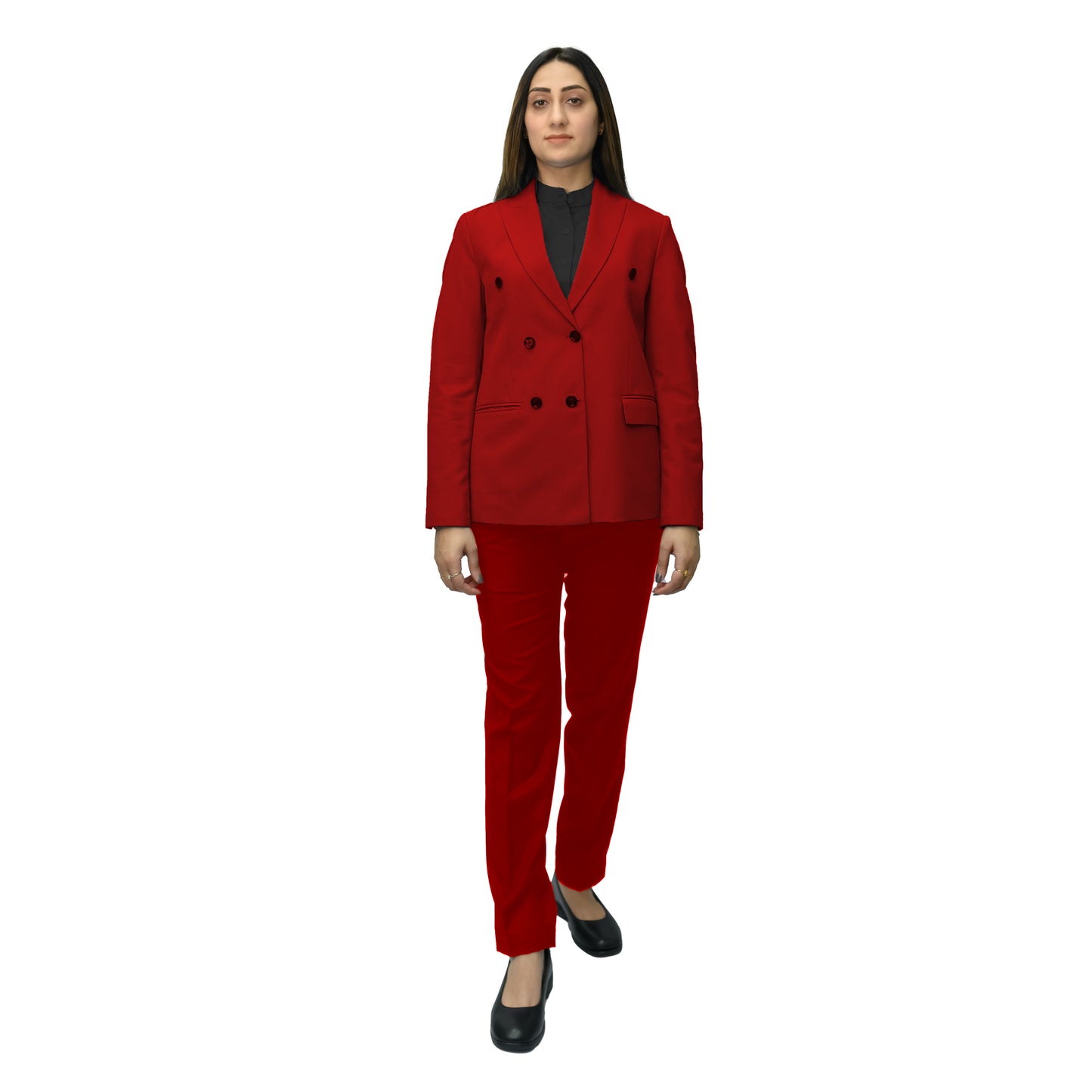 Women’s Double-Breasted Office Suit – (Gaberdine 180gsm)