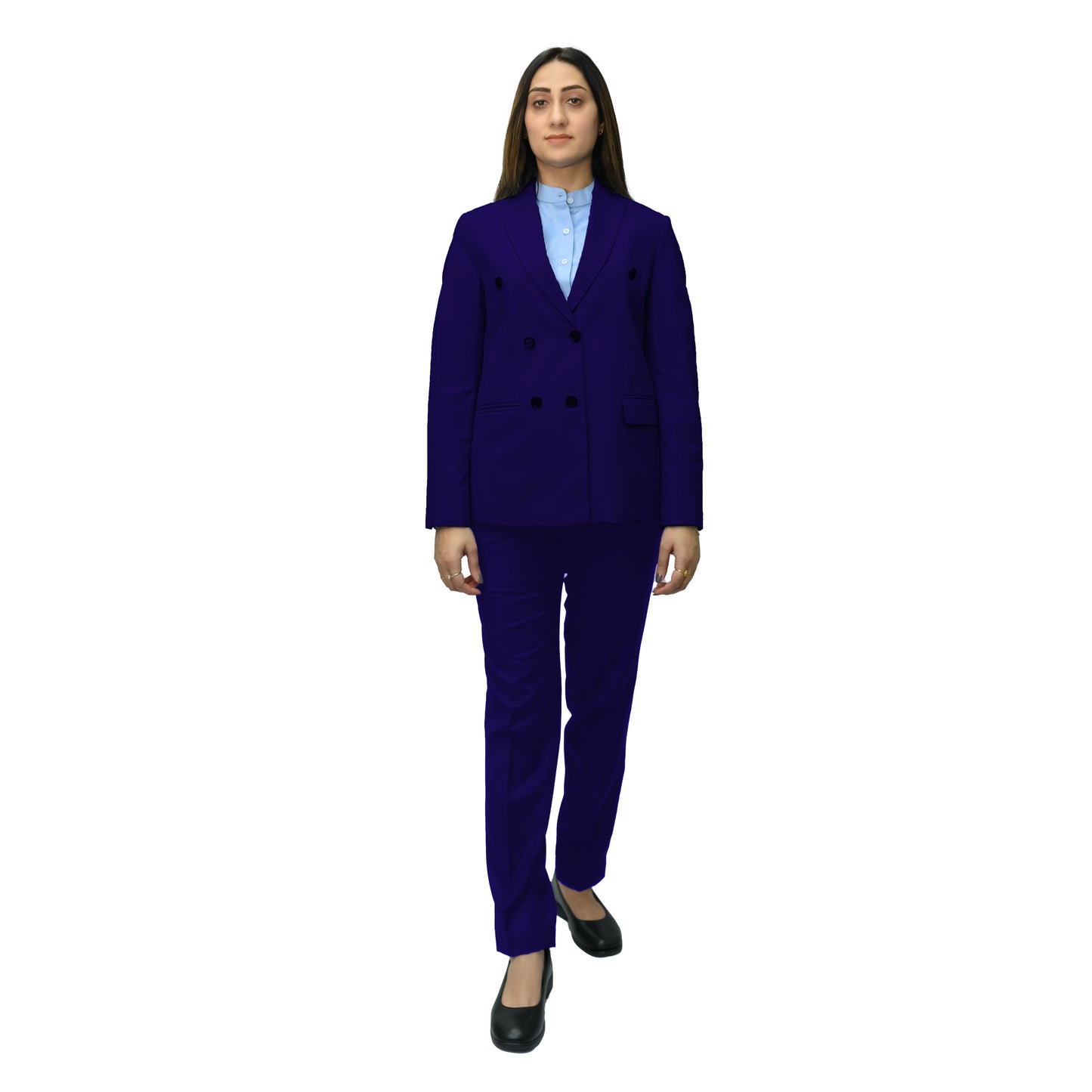 Women’s Double-Breasted Office Suit – (Gaberdine 180gsm)