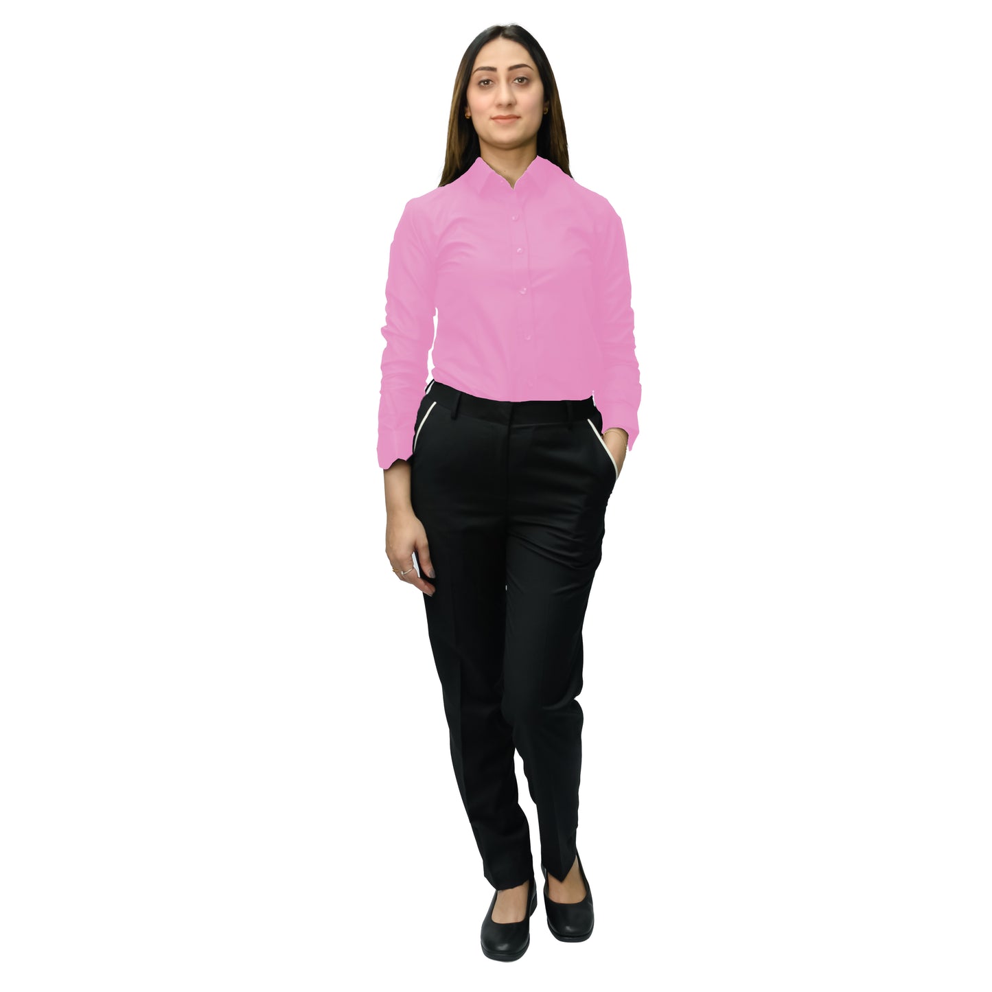 Women’s Formal Dress Shirt – Twill Cotton Blend (120gsm)