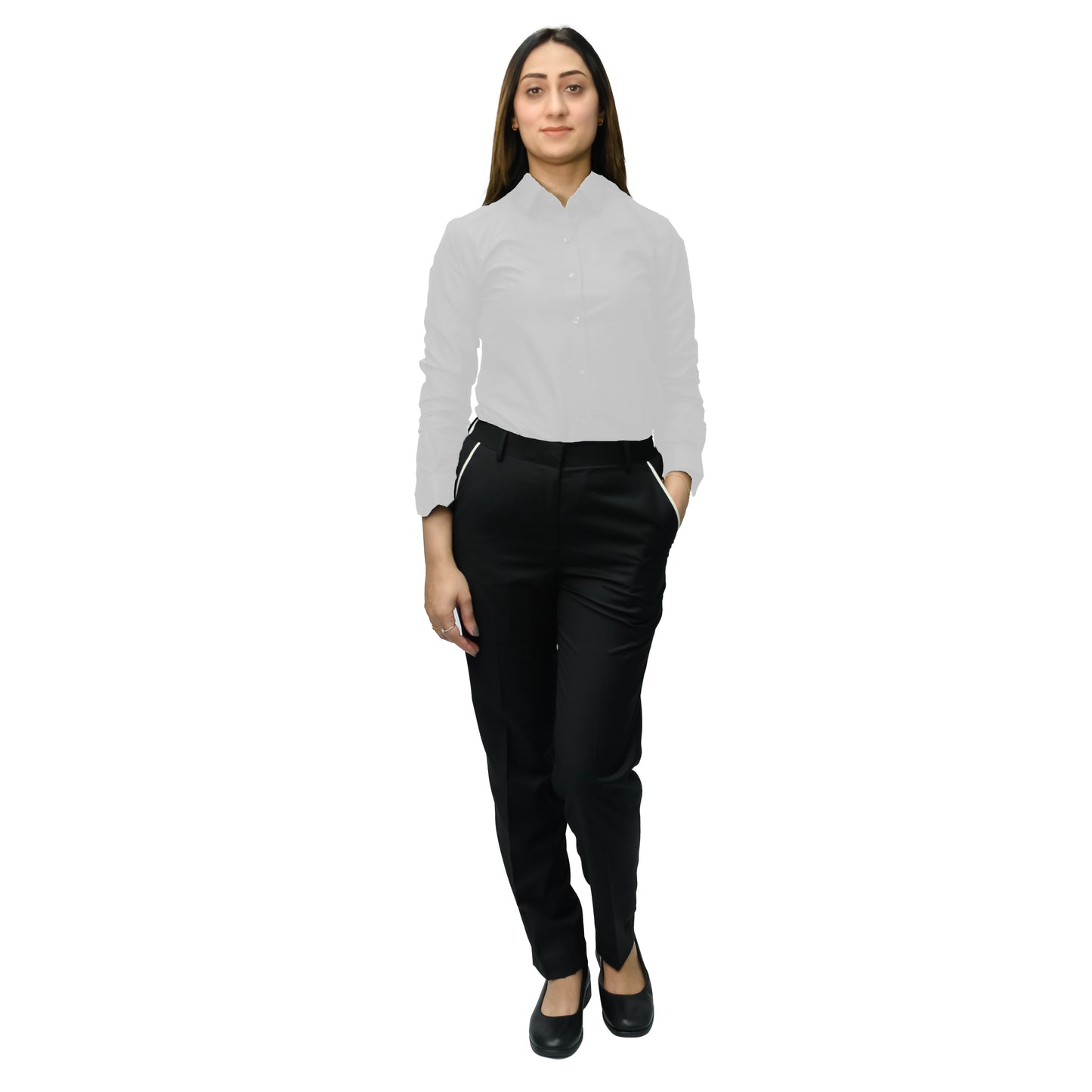 Women’s Formal Dress Shirt – Twill Cotton Blend (120gsm)