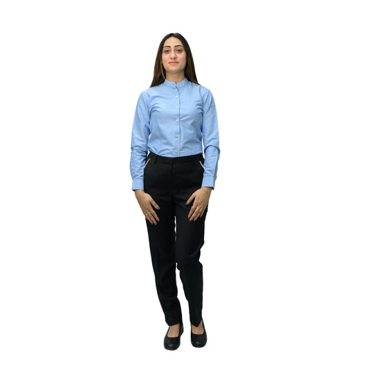 Women’s Formal & Hospitality Dress Shirt – Twill Cotton Blend (120gsm)