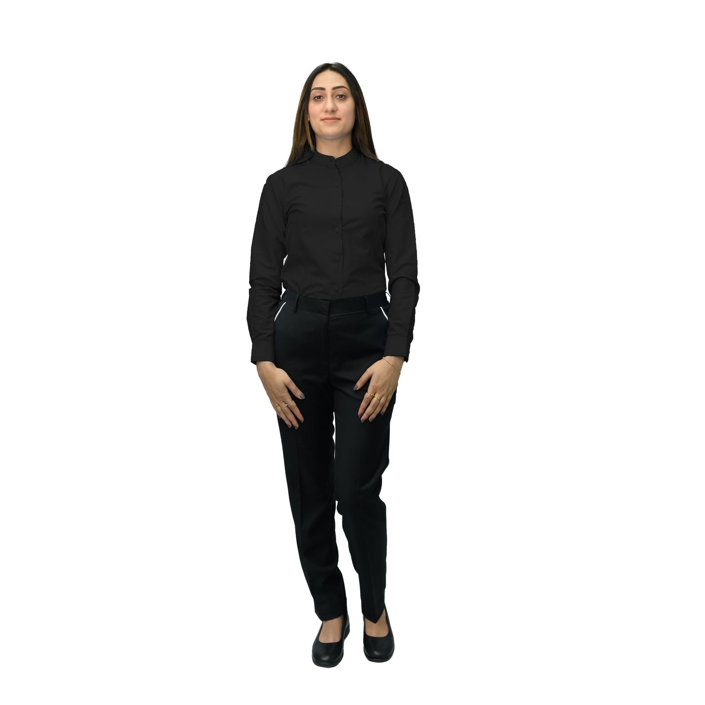 Women’s Formal & Hospitality Dress Shirt – Twill Cotton Blend (120gsm)