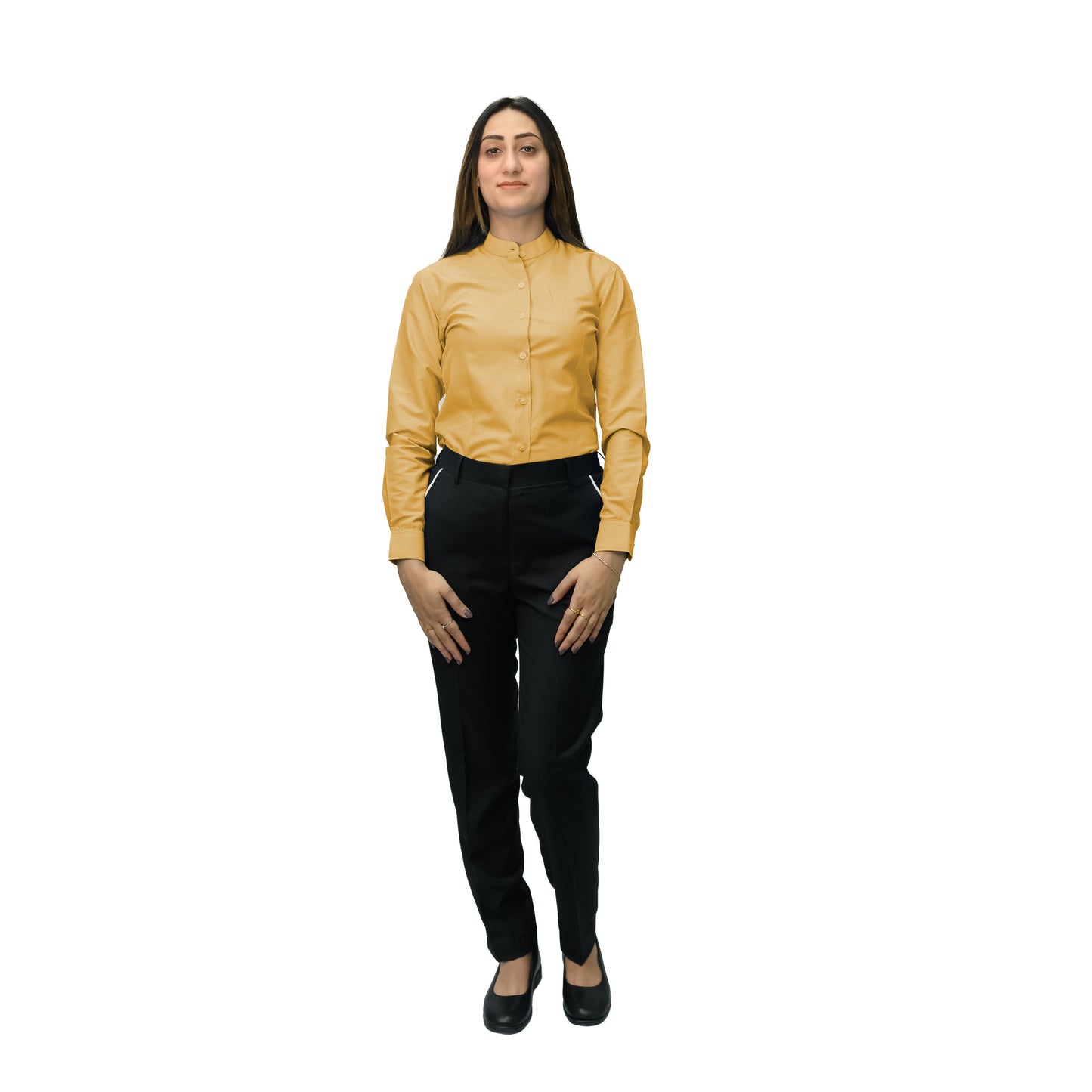 Women’s Formal & Hospitality Dress Shirt – Twill Cotton Blend (120gsm)
