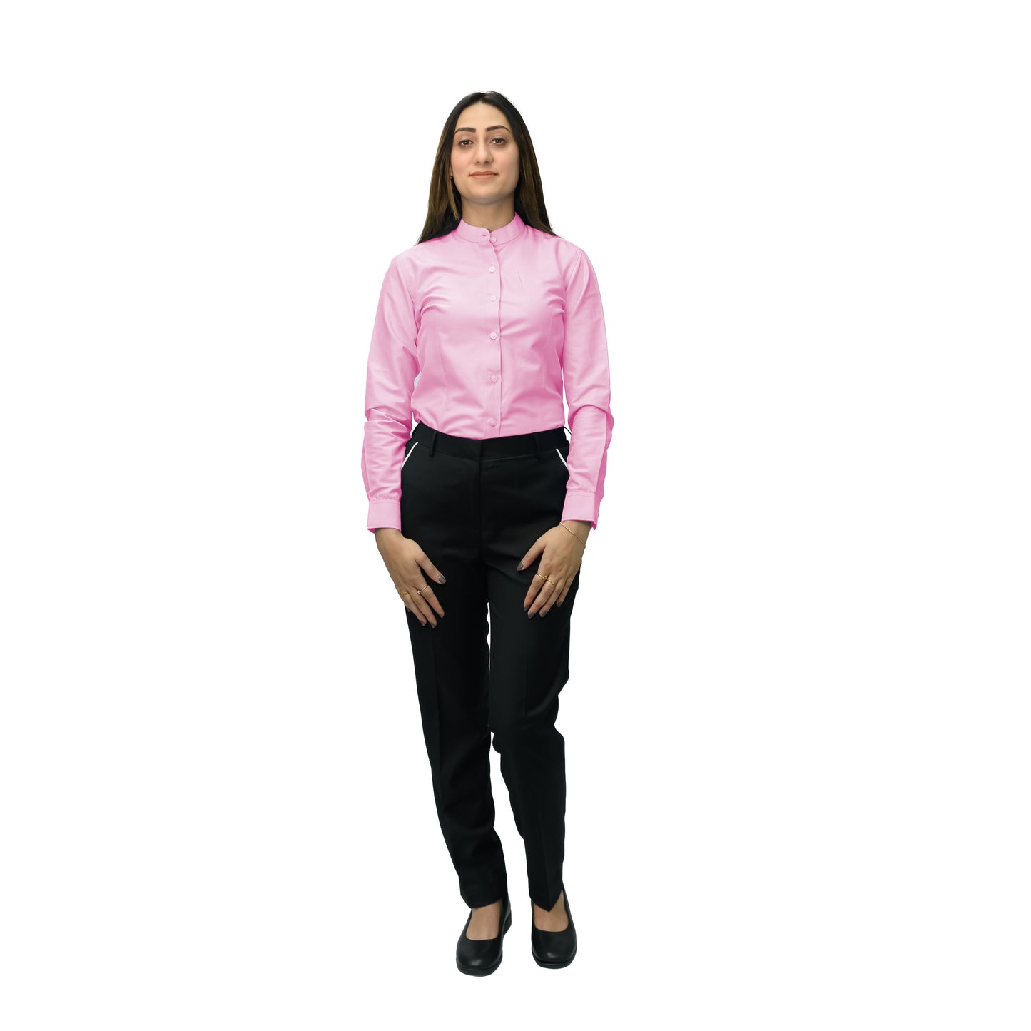 Women’s Formal & Hospitality Dress Shirt – Twill Cotton Blend (120gsm)