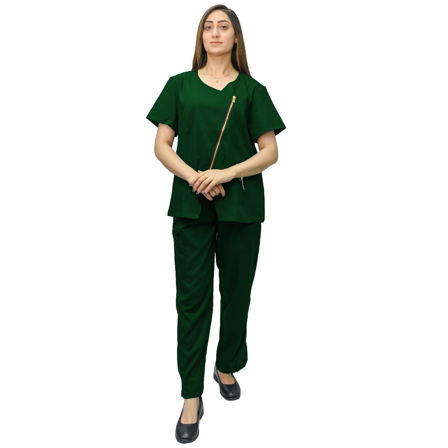 Women's Stylish Medical Scrub Suit -standerd Gabardine