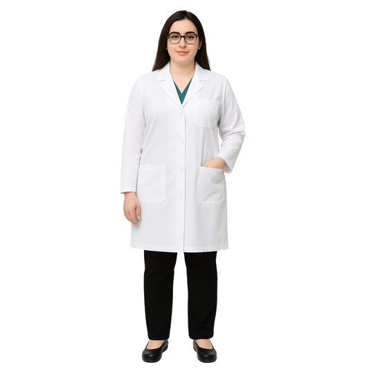 Budget-Friendly Unisex Lab Coat - Durable Minimate Polyester | Just Needles