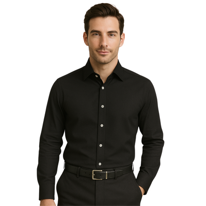 Men's Formal Dress Shirt - Twill Poly Cotton | Just Needles