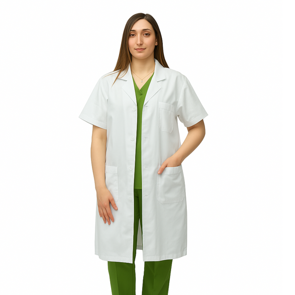 Best Half Sleeve White Lab Coat For Daily Use 