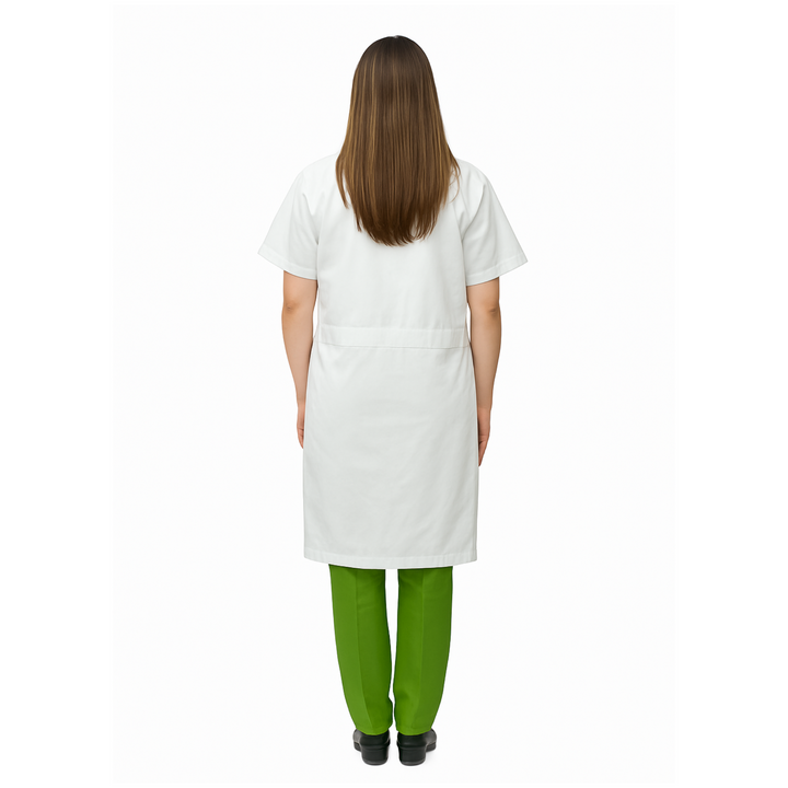 Half Sleeve White Lab Coat For Daily Use 