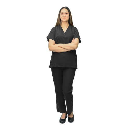 Women's Stylish Medical Scrub Suit - Poly Viscose Lycra Blend