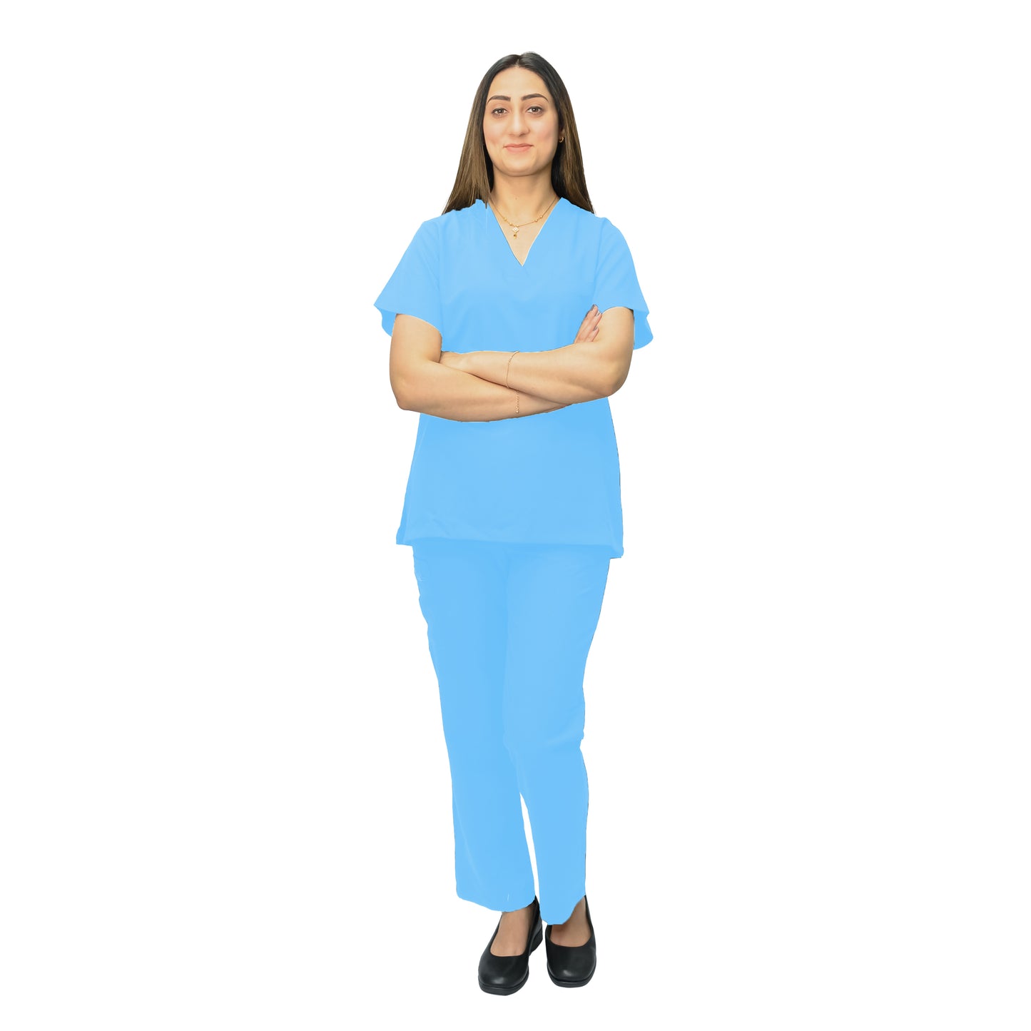 Women's Stylish Medical Scrub Suit - Poly Viscose Lycra Blend