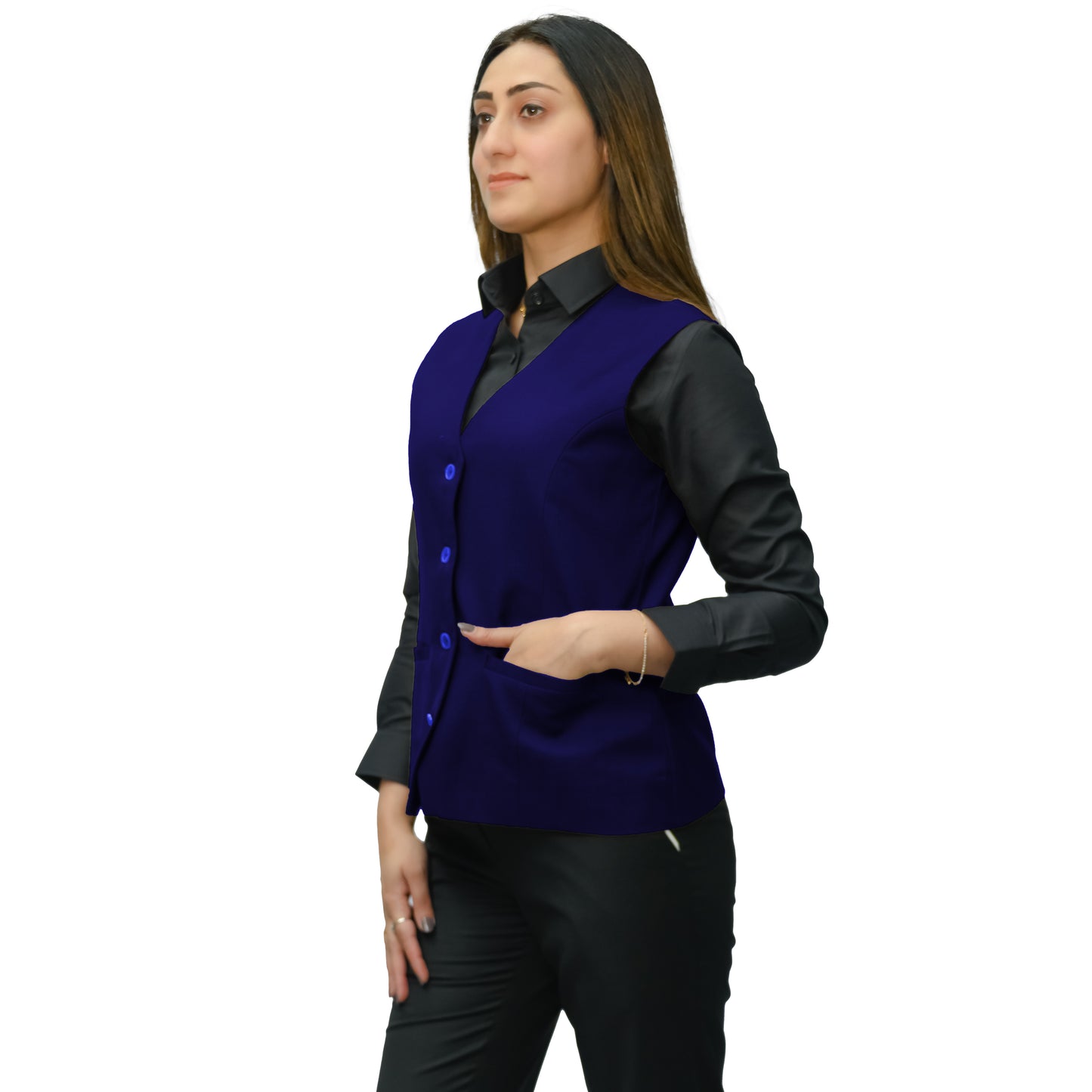 Women’s Hospitality Waistcoat – Poly Viscose Blend with Classic Lining