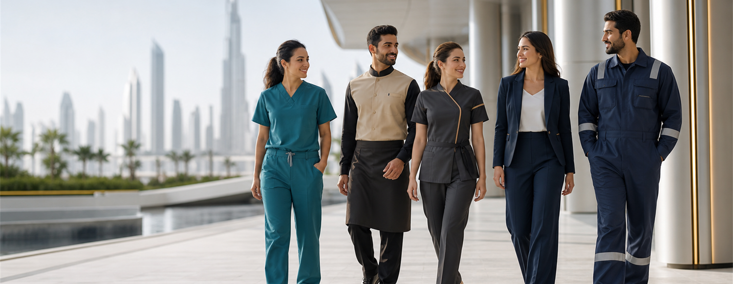 Professional uniform team in the UAE
