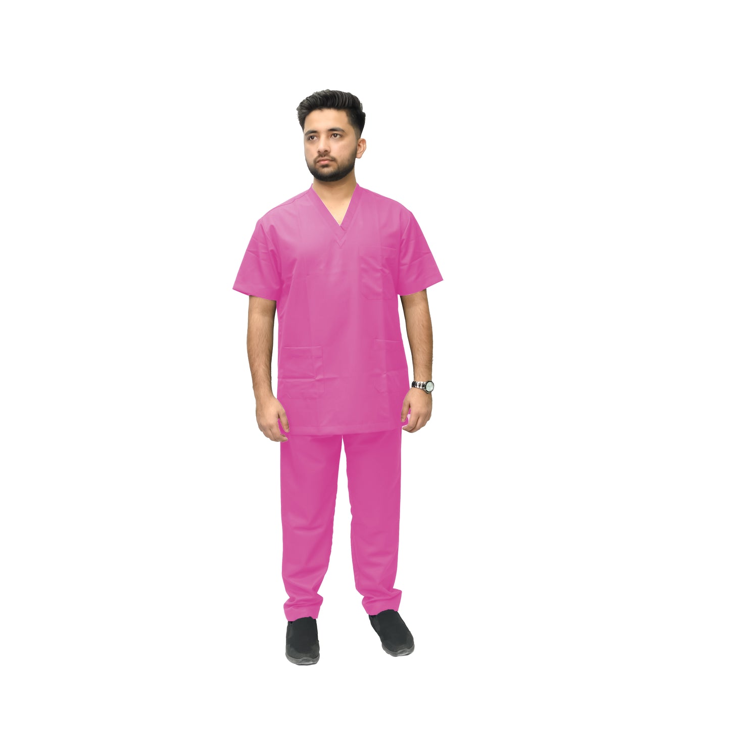 Men’s V-Neck Medical Scrub Suit – 2-Piece, Poly Viscose 180gsm